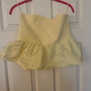 Yellow Zara Tube Top